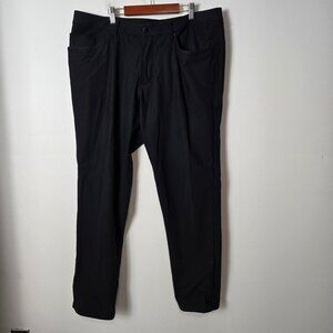 Lululemon Men's Size 36 ABC Pants Classic 32" Warpstreme Black Stretch Chino
